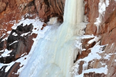 Ron Lunsford following on ice climb in Colorado National Monument 8