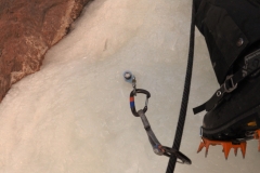 Ryan Dutch leading ice climb in Colorado National Monument 4