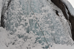 Top Roping in Ouray Ice Park