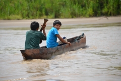 Kids-in-a-dugout-canoe